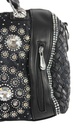 Jeans Umhängetasche, Tasche mit Strass Steinen, Handtasche in Farbe Schwarz
