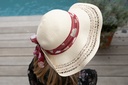 Damen Sommerhut mit knick Sonnenhut faltbar knautschbarer Strohhut breite Kremp
