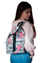 Rucksack Sporttasche Reisetasche USA print Backpack