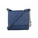 Trendy Trussardi Jeans Clutch Umhängetasche Damentasche Blau klein