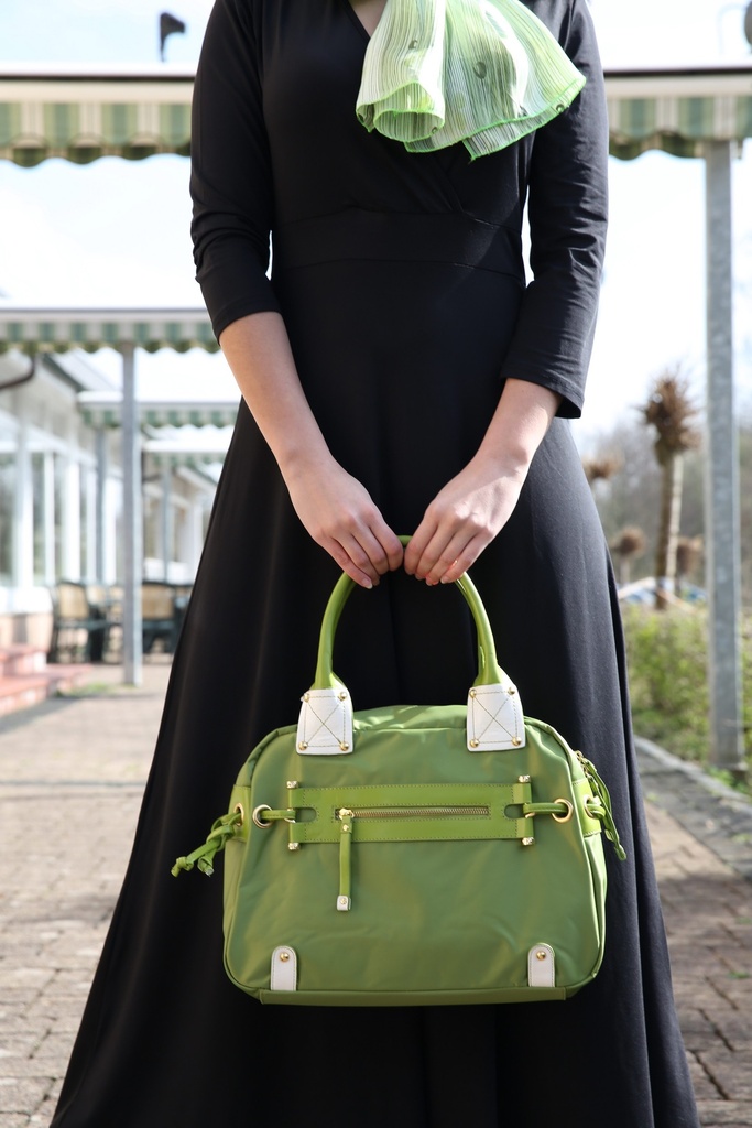 Damentasche  Handtasche Henkeltasche Grüne Schultertasche