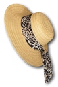 Damen Sommerhut Knautschbarer Damenhut Leopardenmuster Hutband von Hawkins Braun