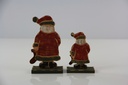 Holzfiguren Weihnachtsmann Weihnachtsdeko Shabby Chic Retro Holz Dekoration neu