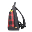 Piquadro Rucksack Business Uni Schule Laptoptasche Grau Schwarz Rot Gelb