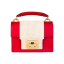 Umhängetasche Damentasche Schultertasche Clutch Handtasche Adina echt Leder rot