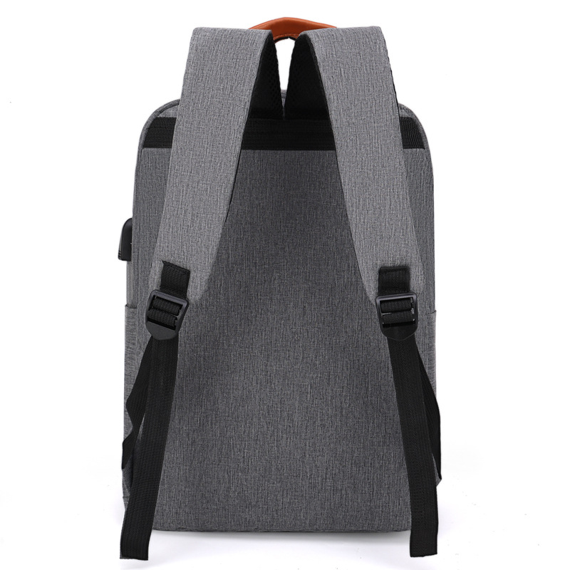 Unisex USB Rucksack-Set 3 in 1 Business Uni Schule Laptoptasche Grau