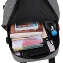 Unisex USB Rucksack-Set 3 in 1 Business Uni Schule Laptoptasche Grau