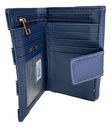 Damen Portemonnaie Dudlin Blau Weiß Brieftasche mit Kartenfächern Geldbörse Neu