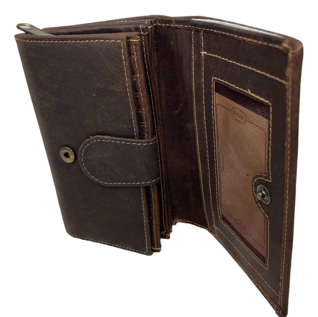 Herren Geldbörse Geldbeutel Brieftasche Kartenfächern Wallet Portemonnaie Leder