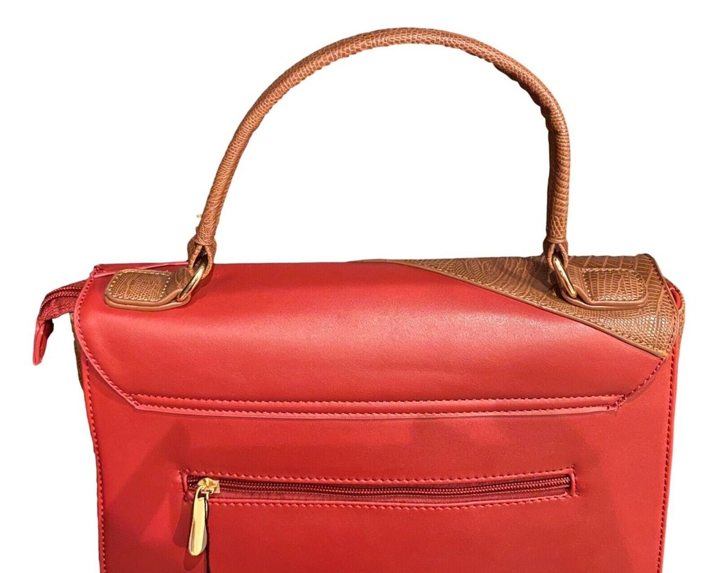 Trend Handtasche Shopper Umhängetasche Schultertasche Rot Damentasche Tasche Neu