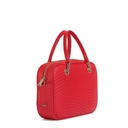 Furla Swing Fragola Henkeltasche Damentasche Leder Rot Tasche Goldene Verzierung