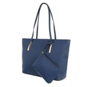 Damentasche Umhängetasche Messengertasche Doppeltasche Shopper Blau Neu