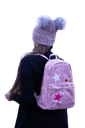 Rucksack Schultertasche Damentasche Rosa