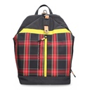 Piquadro Rucksack Business Uni Schule Laptoptasche Grau Schwarz Rot Gelb