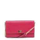 Michael Kors Clutch Umhängetasche Damentasche Abendtasche echtes Leder pink Bag