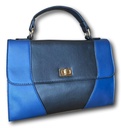 Clutch Damen Messengertasche Umhängetasche schwarz blau