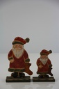 Holzfiguren Weihnachtsmann Weihnachtsdeko Shabby Chic Retro Holz Dekoration neu