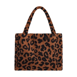 Teddy Tragetasche Damentasche Schultertasche Leoparden Muster