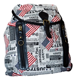 [104] Rucksack Sporttasche Reisetasche USA print Backpack